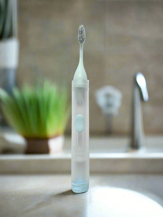 Portable Toothbrush with toothpaste compartment