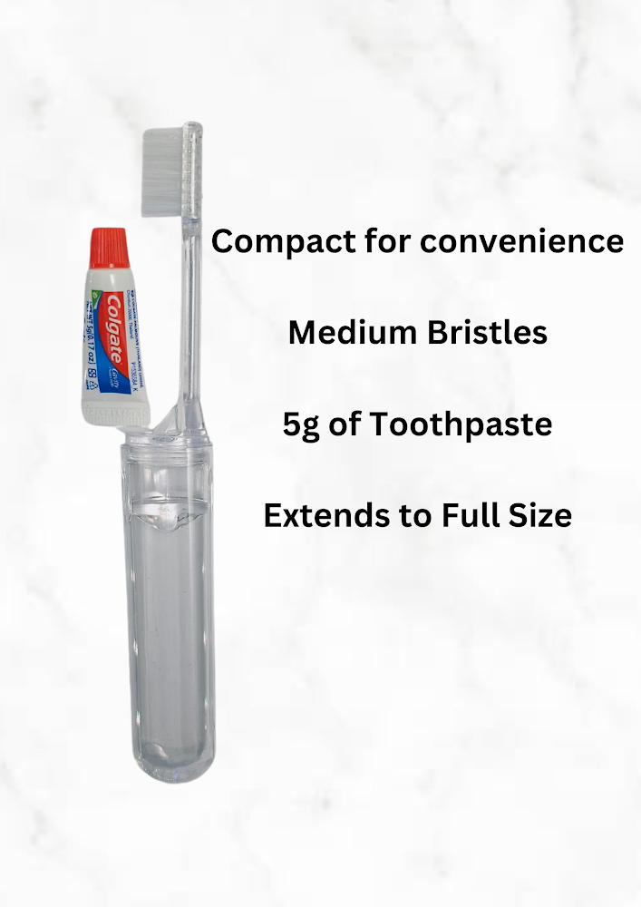 Mini Portable toothbrush and toothpaste set